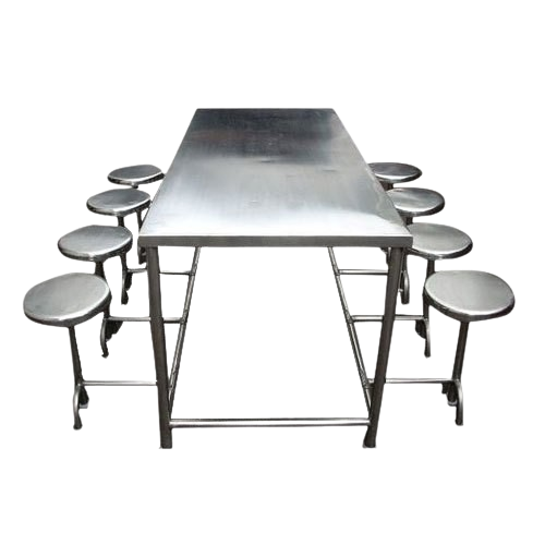 Seater Stainless Steel Canteen Table Silver in Amravati at