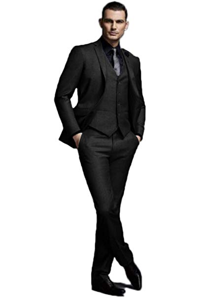 mens black formal suit