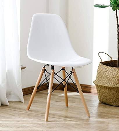 ABS Plastic with Wood Molded Modern Iconic Chair (White) in Ranchi