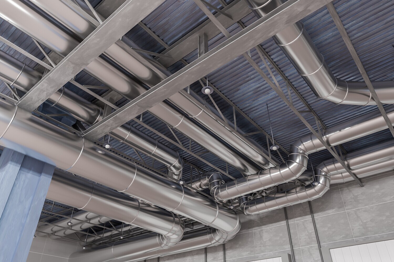 Ducting System Industrial Ac Duct Commercial Spiral Duct