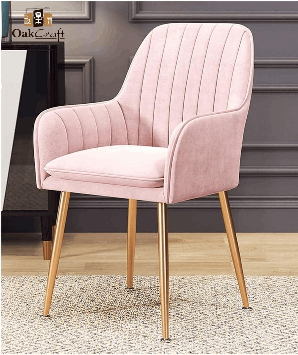 Accents Chair velvet for Living Room Bedroom Restuarant| Cushion