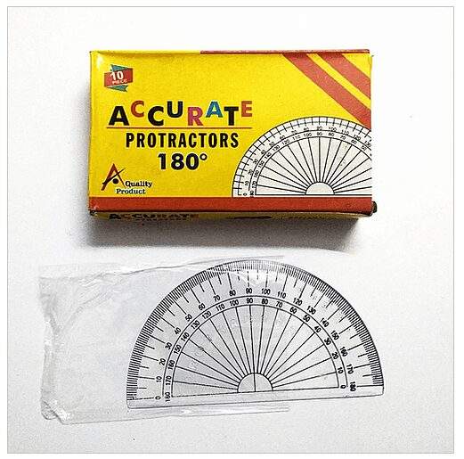 Accurate 180 Degree Protractor Small White in Delhi at ₹ 5 / Pc by ...