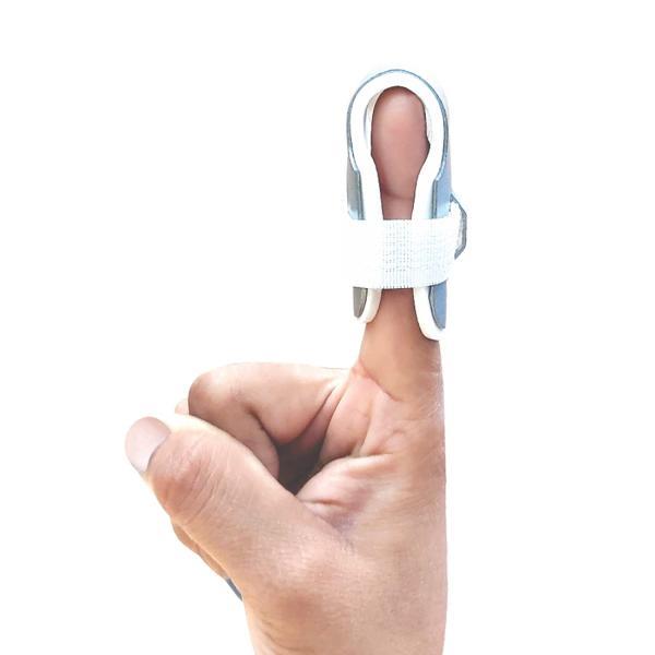 Accusure Grey White Finger Cot Splint Finger Brace For