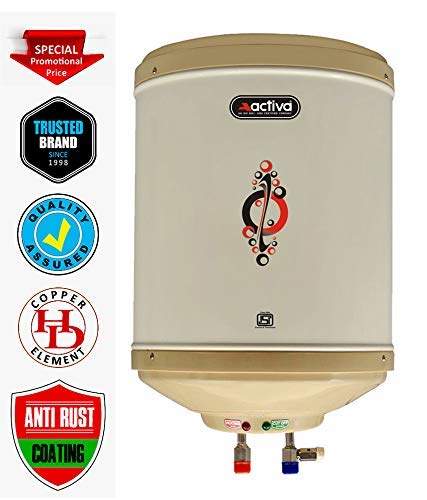 Buy Activa INSTANT 3 KVA 5 STAR GEYSER SPECIAL ANTI RUST COATING BODY WITH  ABS TOP BOTTOM AMZ 6 LTR (IVORY) Online - Best Price Activa INSTANT 3 KVA 5  STAR GEYSER