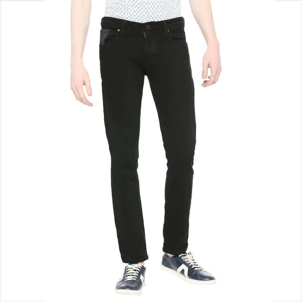 Adequate Denim Plain Men Lycra Jeans (Black) in Bangalore at