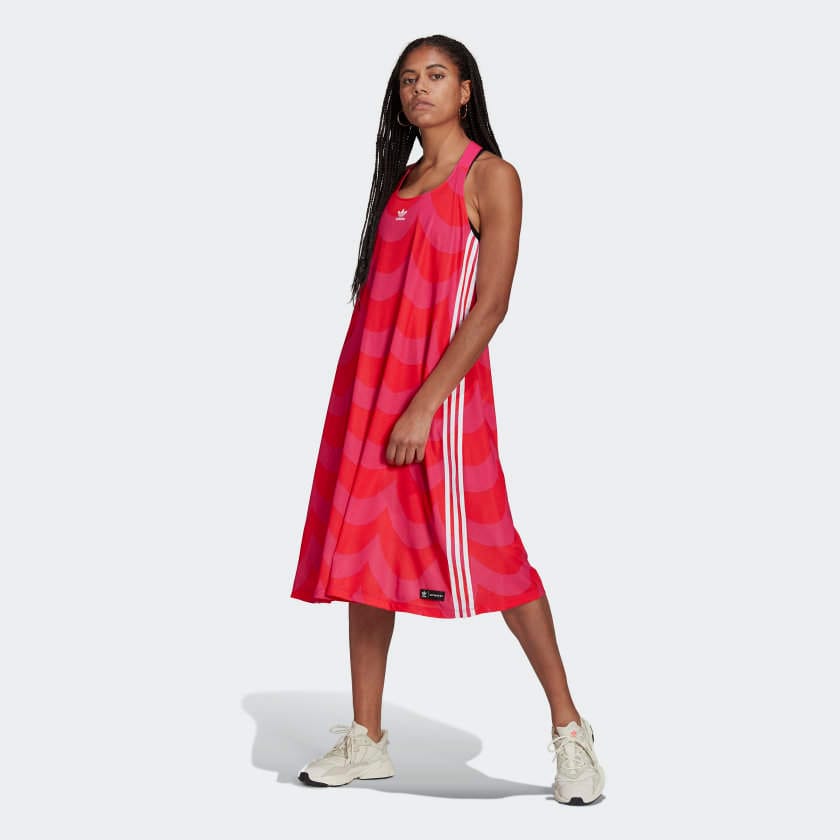 Adidas H20488 Marimekko Midi Tank Dress (Vivid Red / Team Real Magenta) in  Delhi at best price by Demand Karo - Justdial