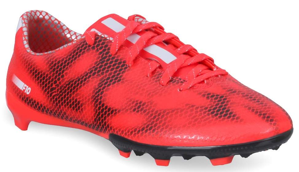 Adidas Kids Football F10 Flexible Ground Shoes (Solar Red, White