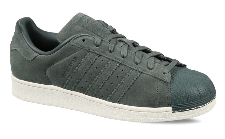 Adidas Men's Originals Superstar Shoes (Green Night, Size 7) in