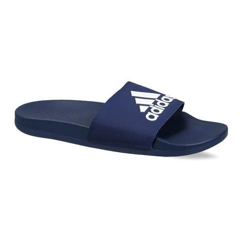 Adidas Men's Swim Adilette Cloudfoam Plus Logo Slides (6- Blue
