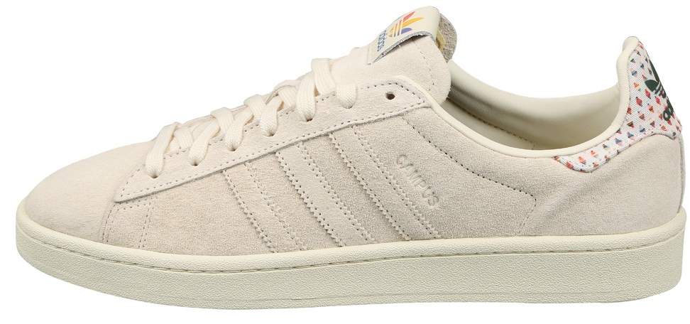 Adidas Mens Originals Campus Pride Shoes (Cream White, Trace Pink