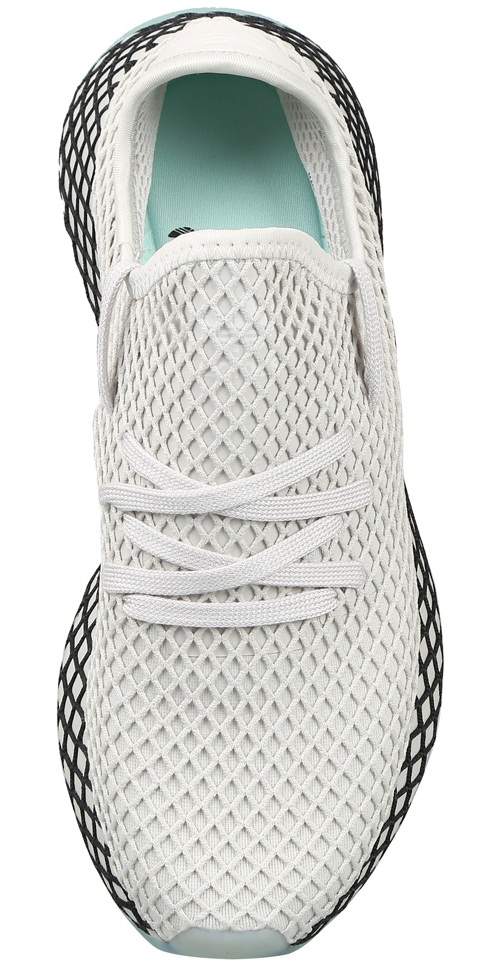 Adidas Mens Originals Deerupt Runner Shoes (Grey One, Clear Mint