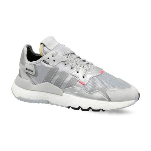 Adidas Mens Originals Nite Jogger Shoes (Size: 10, Silver Metallic