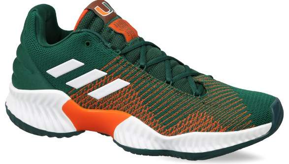 Adidas Mens Originals Pro Bounce 2018 Low Shoes (Dark Green, Cloud