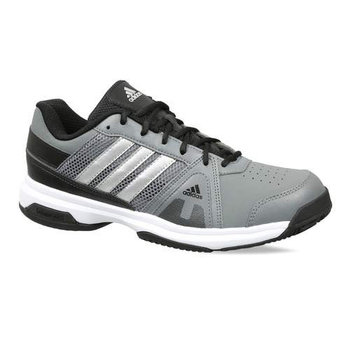 adidas Tennis Smash Indoor Men s Shoe Size 9 Vista Grey Silver Metallic Core Black