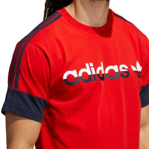 Adidas H31274 Men's Originals 3-Stripes Split Tee (Multicolor) in