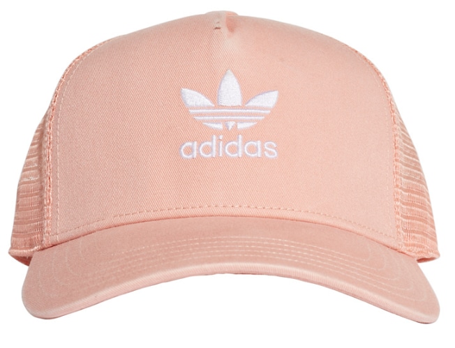 Adidas Unisex Originals Trefoil Trucker Cap (Dust Pink, White