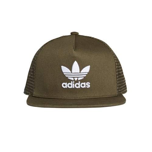 Adidas Unisex Originals Trefoil Trucker Cap (OSFM- Green, White