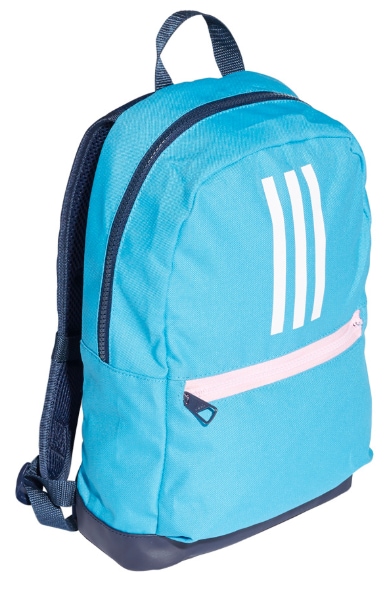 Adidas Unisex Training Stripes Backpack (Shock Cyan, White, Size