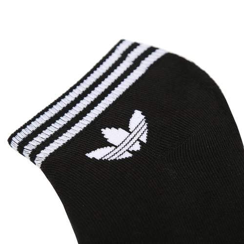 Adidas Unisex Trefoil Ankle Length Socks Pairs (8121-Black, Red