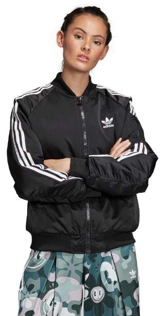 Adidas Womens Originals Bomber Jacket (Black, Size 40) in Delhi