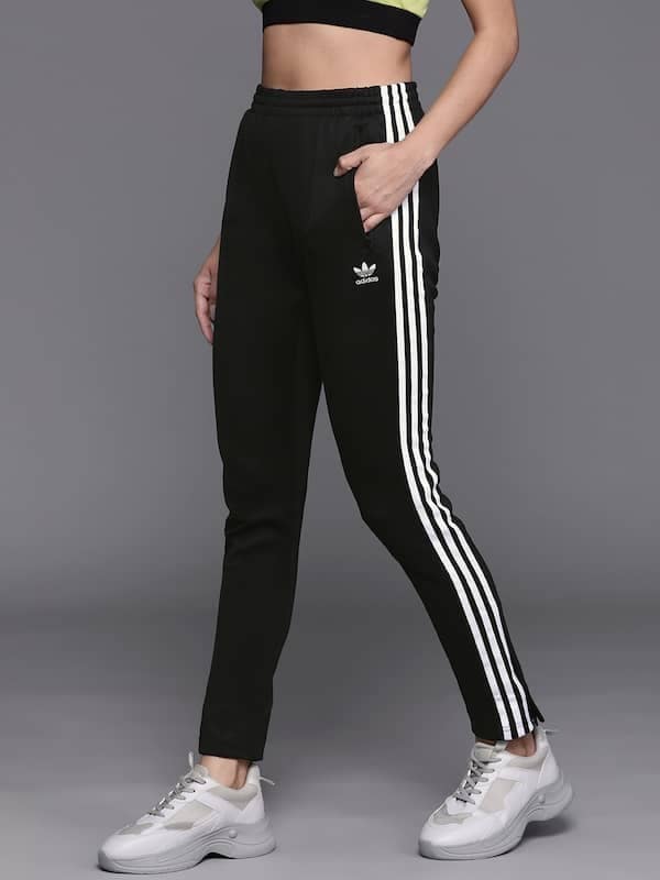 Adidas Black Running Pants Womens Adidas W 3S TP TRIC Women Sports