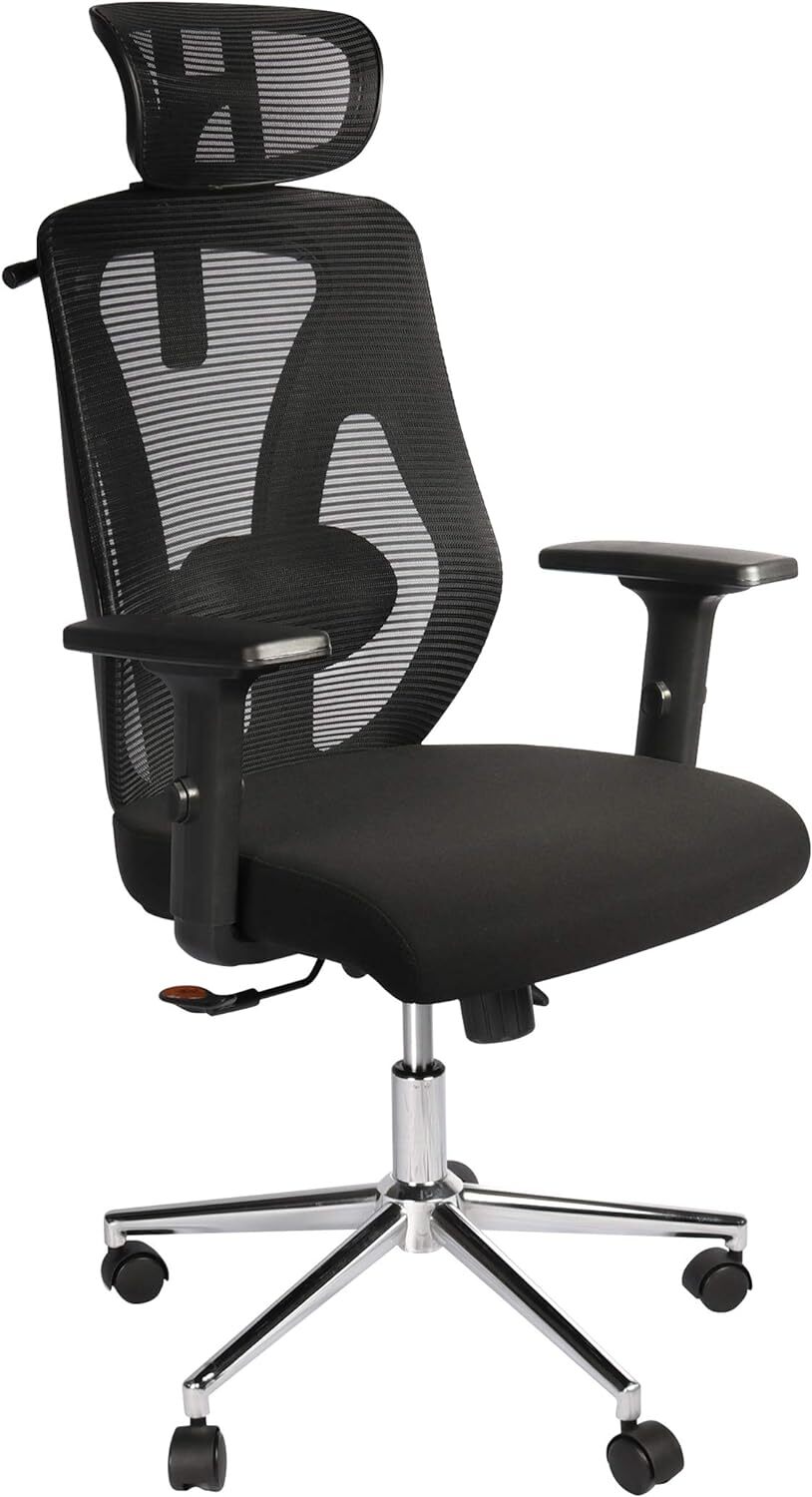 Adjustable Office Chair With Arm Rest (Black) in Hyderabad at