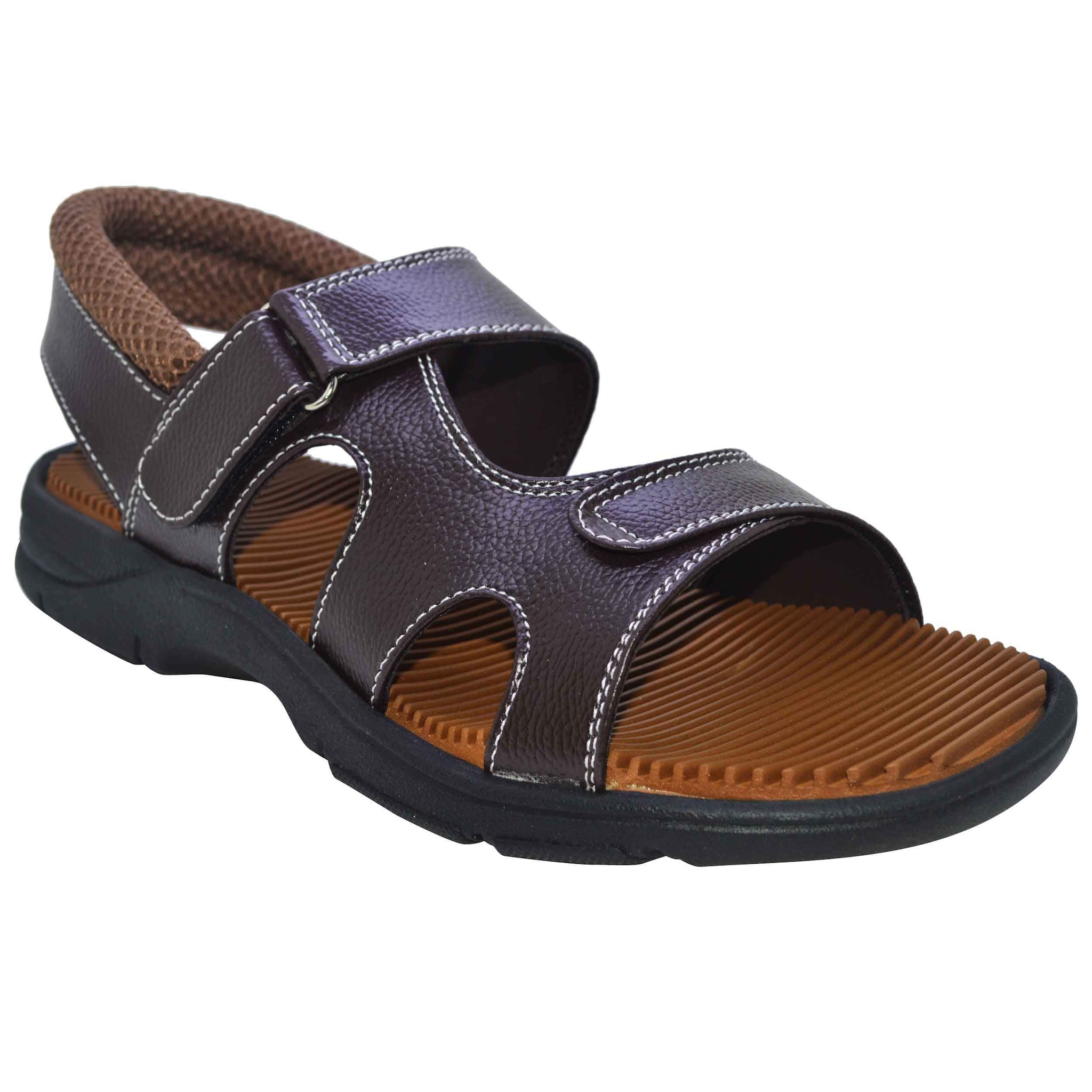 Ajanta Men's Office Sandals (GB0609, Brown) in Midnapore at ₹ 604