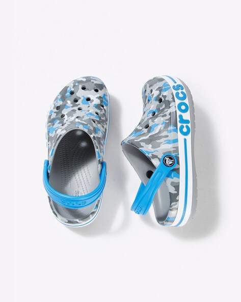 camo print crocs