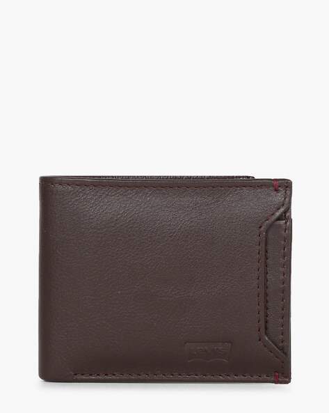 LEVIS Leather Bi-Fold Wallet (Brown) in 