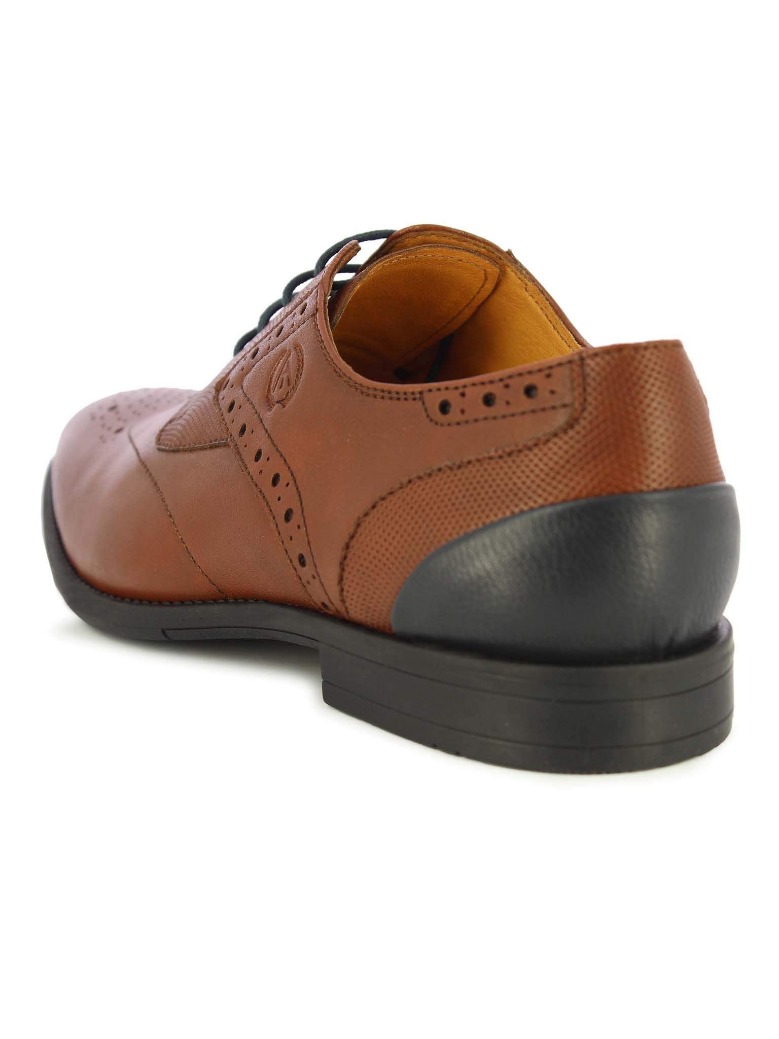 Alberto Torresi Faux Leather Mens Shoes (Size 45, Tan, Blue) in