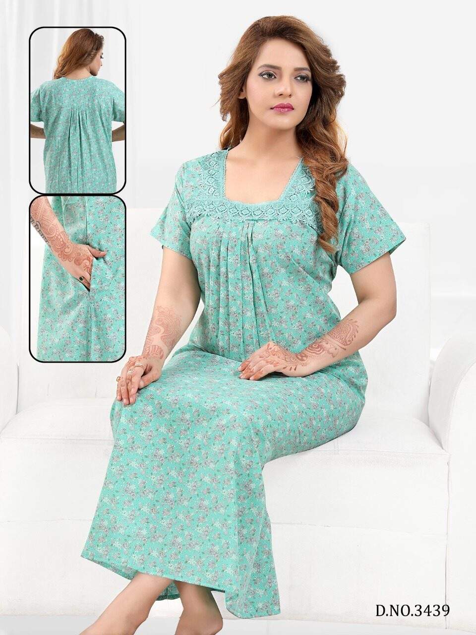 Alfain Gown 3439 in Itarsi at ₹ 1,010 Unit by Maahivie Lingerie