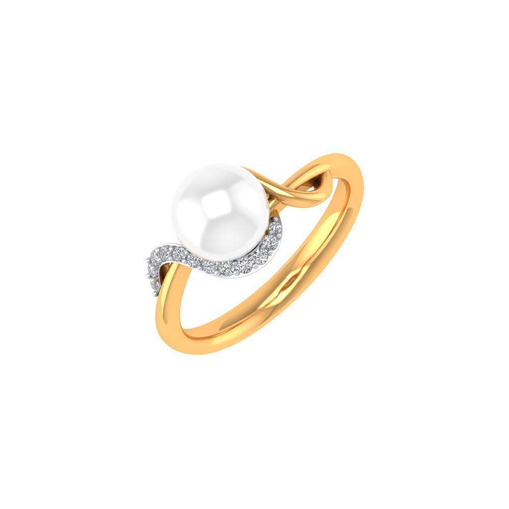 Alice Diamond Pearl Ring in Thane at 