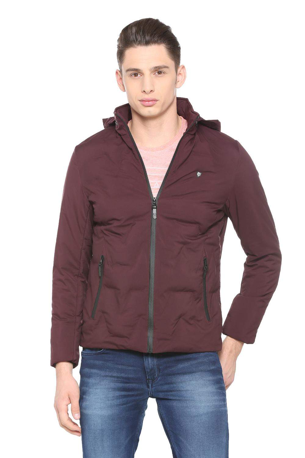 Allen solly maroon jacket hotsell