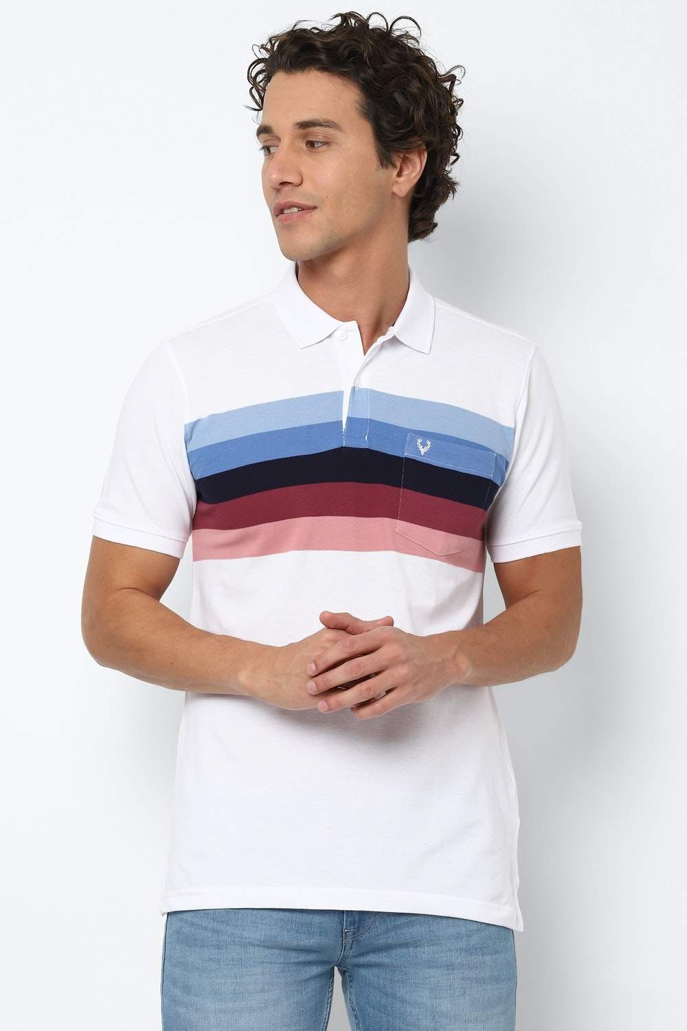 Allen Solly ASKWWRGFN11379 White T 