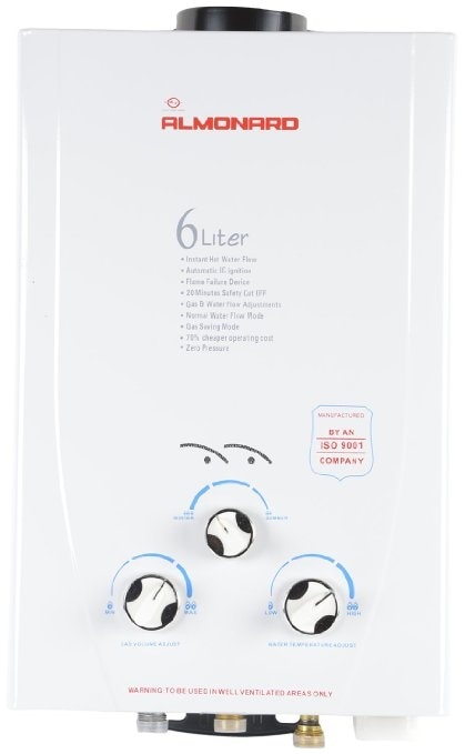 Almonard 6 Litre Instant Gas Geyser in Ahmedabad at best price by Utkal  Technocare Pvt Ltd - Justdial