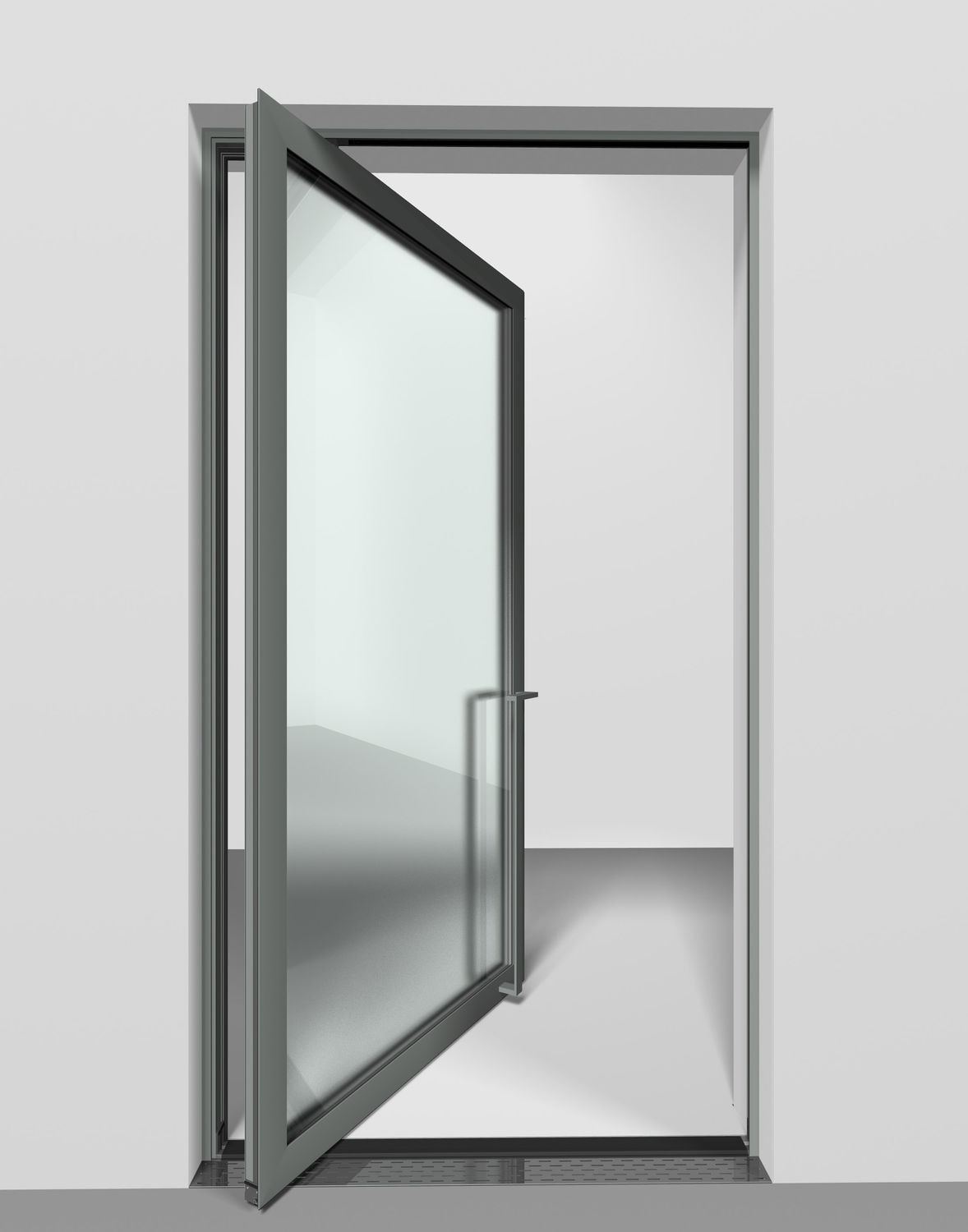 Modern glass work interior showroom