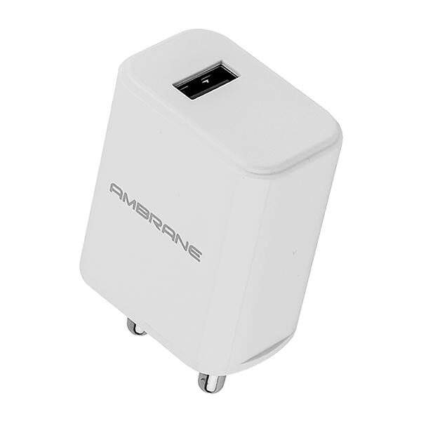 Ambrane AWC-65 12W Single Port USB Wall Charger for Smartphones