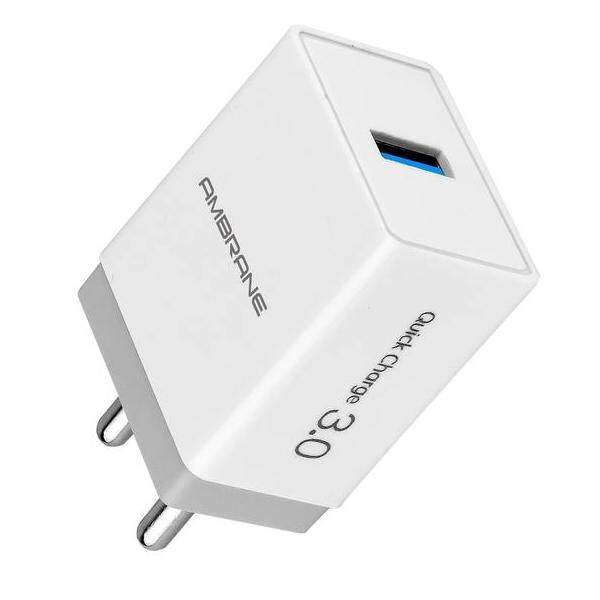 Ambrane Aqc 56 Quick Charge Point Enabled Wall Charger White