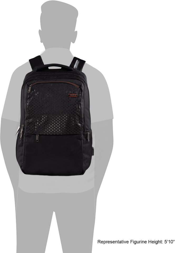 black leather backpack with rose gold zippers Ruby Rose Collection Black Leather Backpack