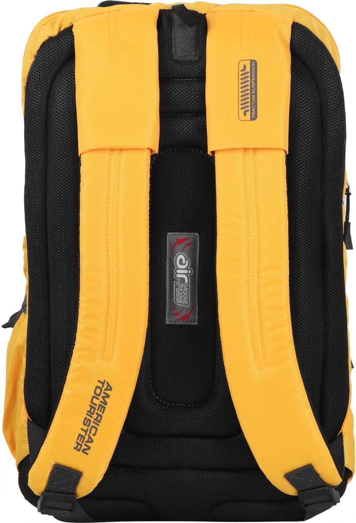 AMERICAN TOURISTER Insta 01 30 L Laptop Backpack(Black, Yellow) in