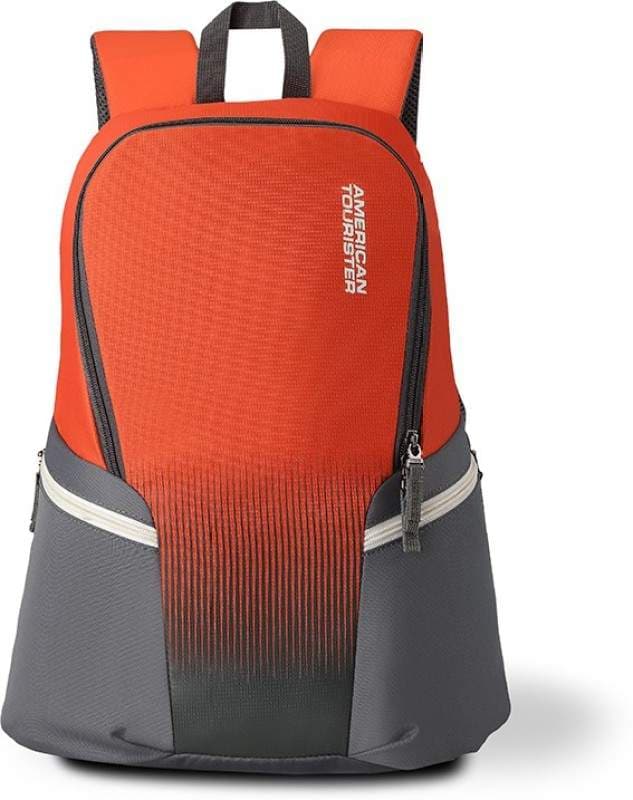AMERICAN TOURISTER Skip Daypck 01 19 L Backpack (Grey, Orange) in