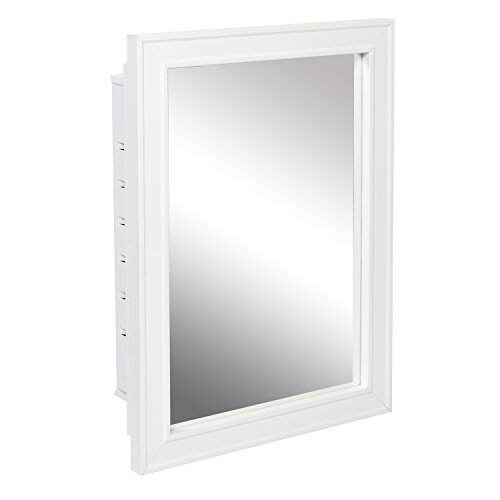 Buy American Pride G9610r1w Recessed White Wood Framed Mirror Steel Tech Body Medicine Cabinet 16 Inch X 22 Inch Features Price Reviews Online In India Justdial