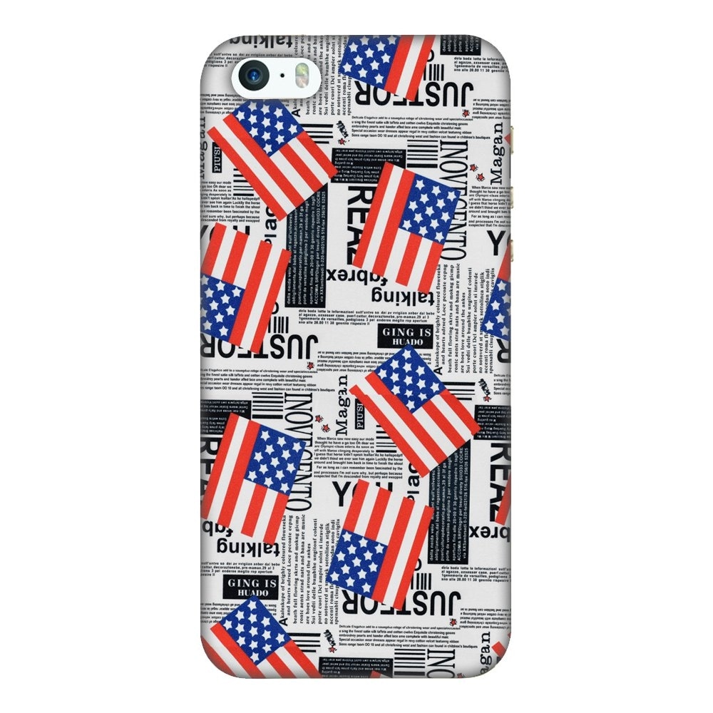 AMZER Designer Case USA Flags [iPhone 5, iPhone 5S