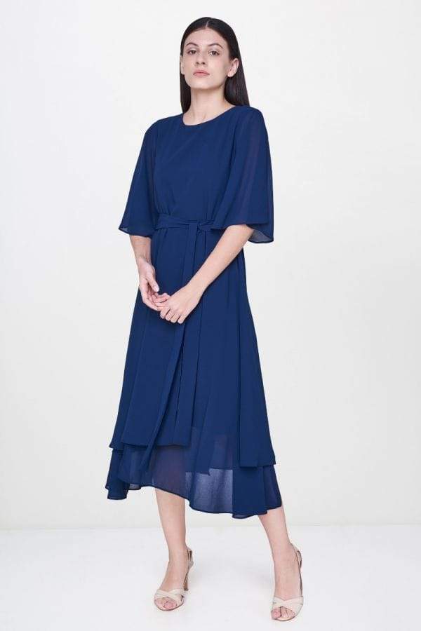 AND Blue Dress (Size: 16, EC18A217DRPG) in Haldwani at ₹ 2,564