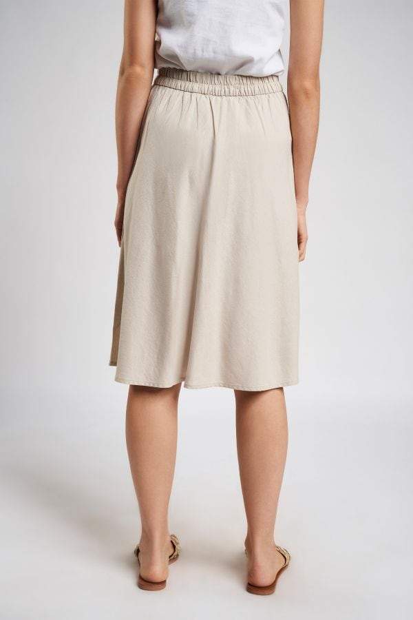 AND SS20AT107SKLIN Light Beige Straight Regular Skirt in Bangalore