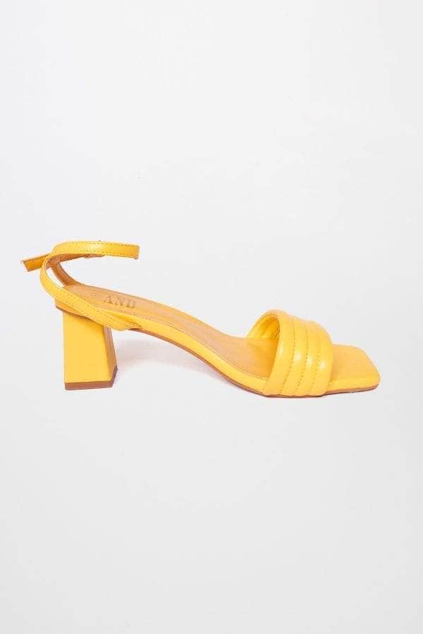 AND FW21ACCFW18YELO Yellow Heeled Sandal in Mumbai at ₹ 2,424