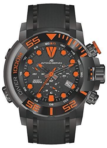 Buy Antonio Bernini Ocean Series Diver 1000 Chronograph Black Dial Men S Wat Features Price Reviews Online In India Justdial Antonio bernini is a high fashion watch brand. justdial