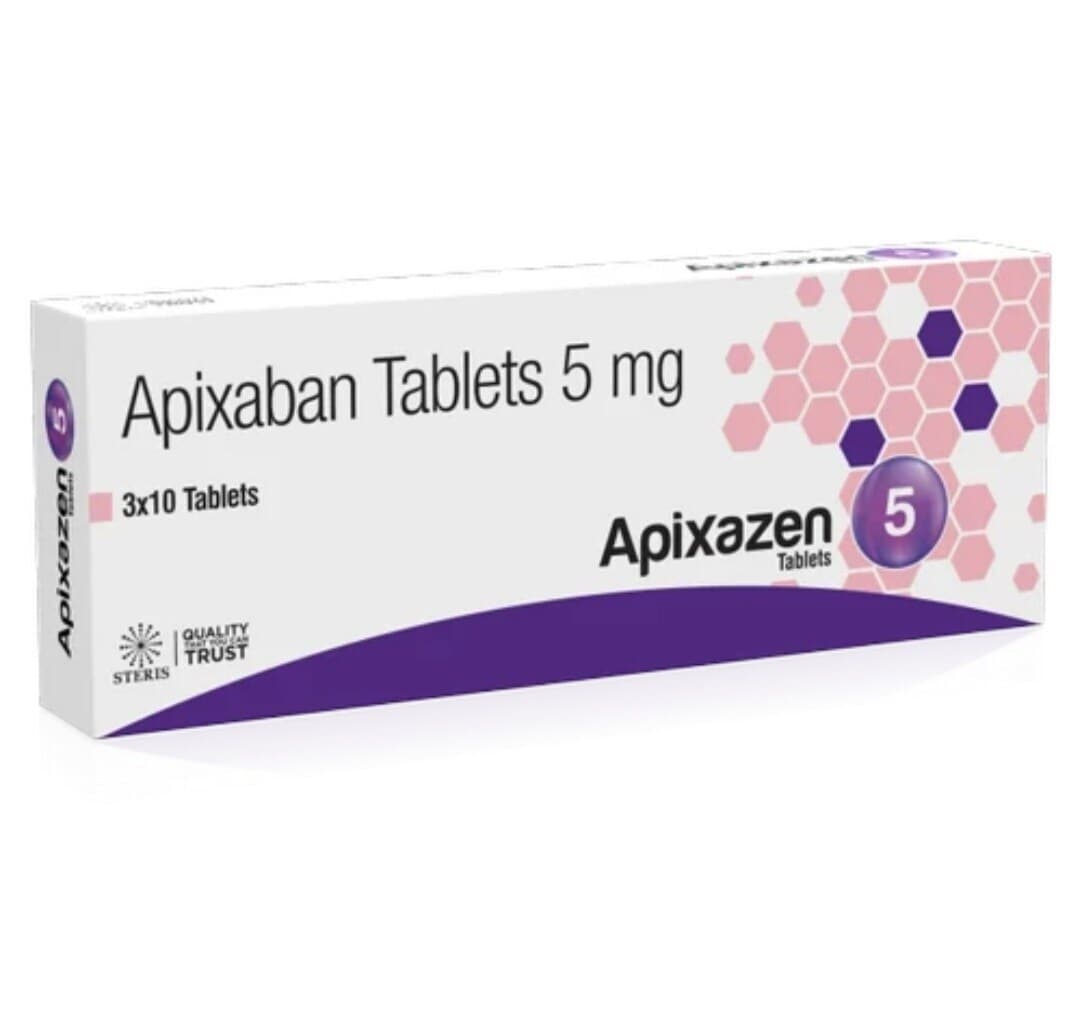 Apixaban Tablets 5 Mg, Packaging Size- 3x10 in Jaipur at ₹ 154 / Strp by  Steris Healthcare Private Limited - Justdial