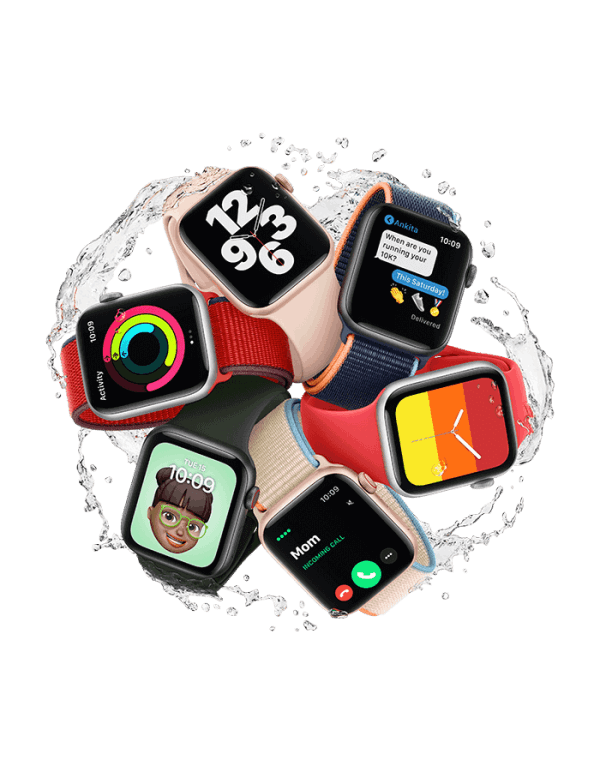 Apple Watch SE 44 mm GPS+Cellular Space Gray Aluminium Case with Black  Sport Band in Surat at best price by IAvenue - Justdial