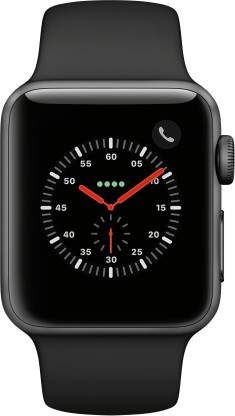 Apple Watch Series 3 GPS + Cellular 38 mm Aluminium Case(Black 